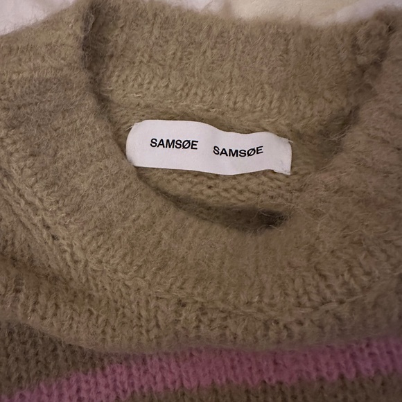 Samsøe Samsøe - Sajoan Sweater in Olive Gray St. - Picture 7 of 8